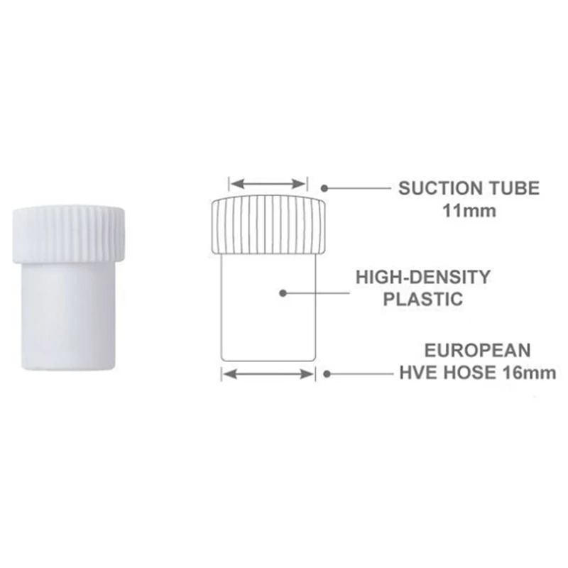 

2pcs/set Dental Suction Tube Adaptor Saliva Swivel Ejector Convertor Autoclavable For Dentist Disposable Surgical Suction Tips