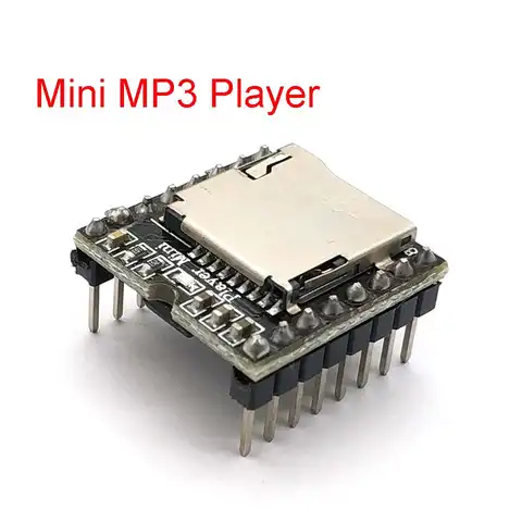 Плата модуля мини MP3 DF плеера, плата декодирования аудио и голоса MP3 для Arduino Sup port ing TF Card U-Disk IO/последовательный порт/AD DFPlayer