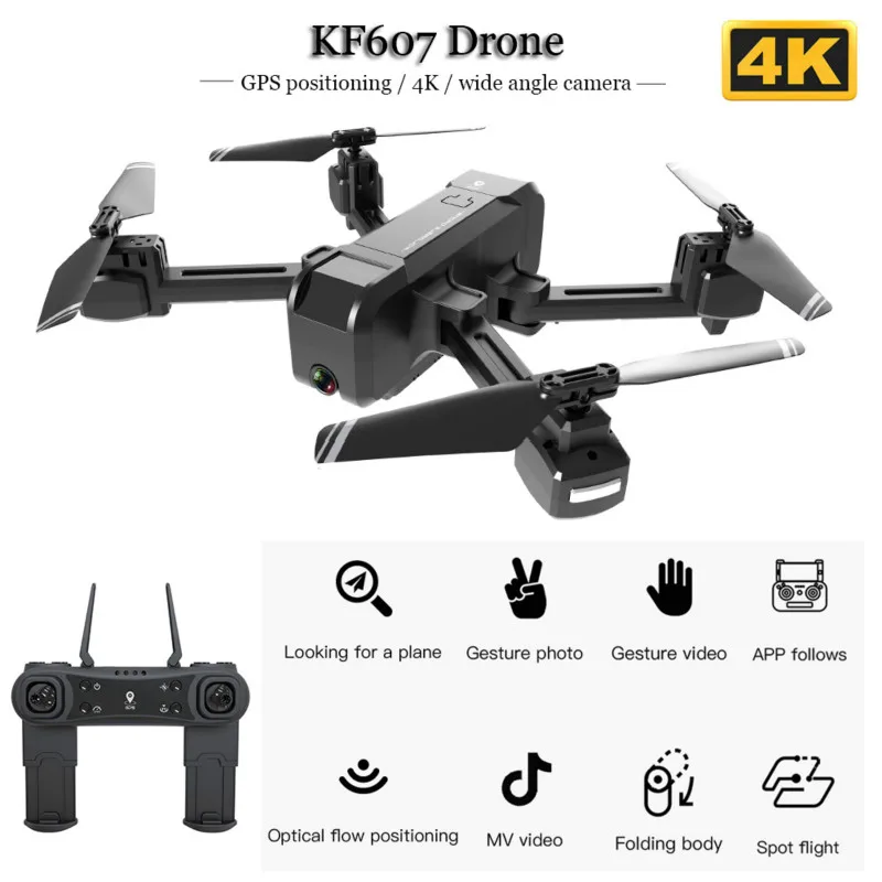 

Квадрокоптер Kf607 складной с Gps и двойной камерой, 4k