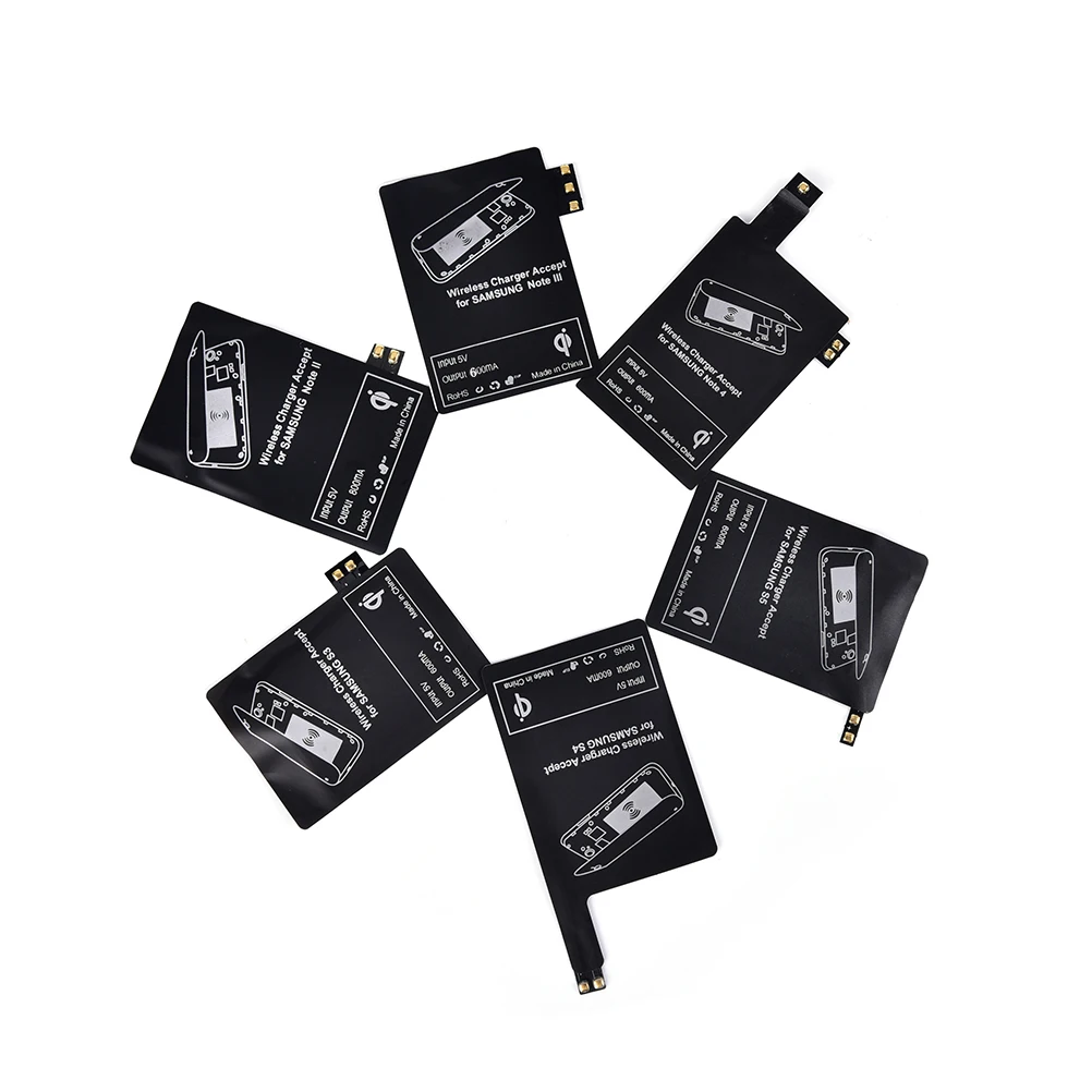 1 шт Qi Беспроводное зарядное устройство зарядный приемник для samsung Galaxy S3 S4 S5 Note 2 3