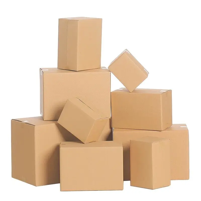 10Pcs Wholesale Corrugated Packing Box Kraft Paper Mailing Express Transportation Carton | Дом и сад