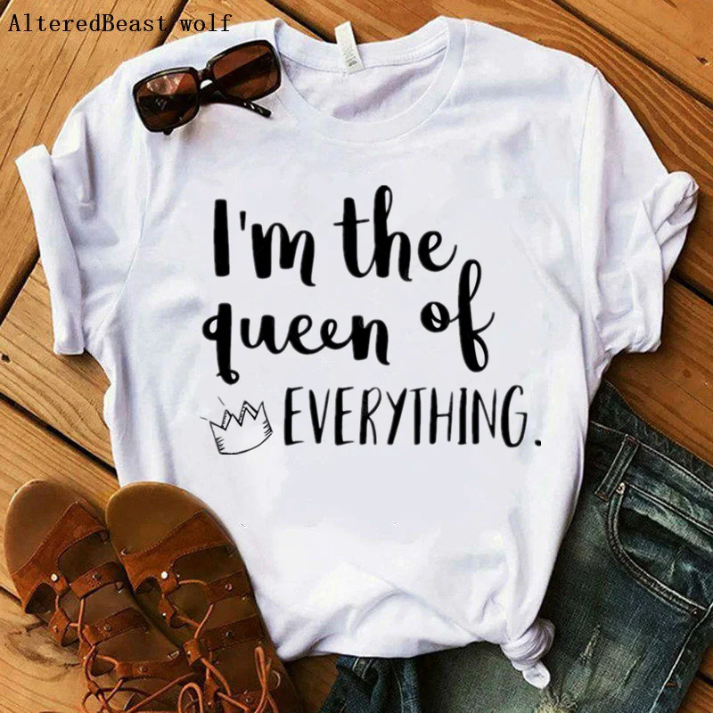 Я сильная меланин Queen женские новые летние футболки моя кожа Цвет не является
