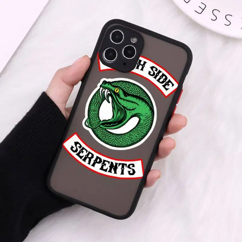 

TV Riverdale Southside Serpents Phone Cases Matte Transparent For iPhone 12 Mini 11 Pro XR XS Max 7 8 Plus