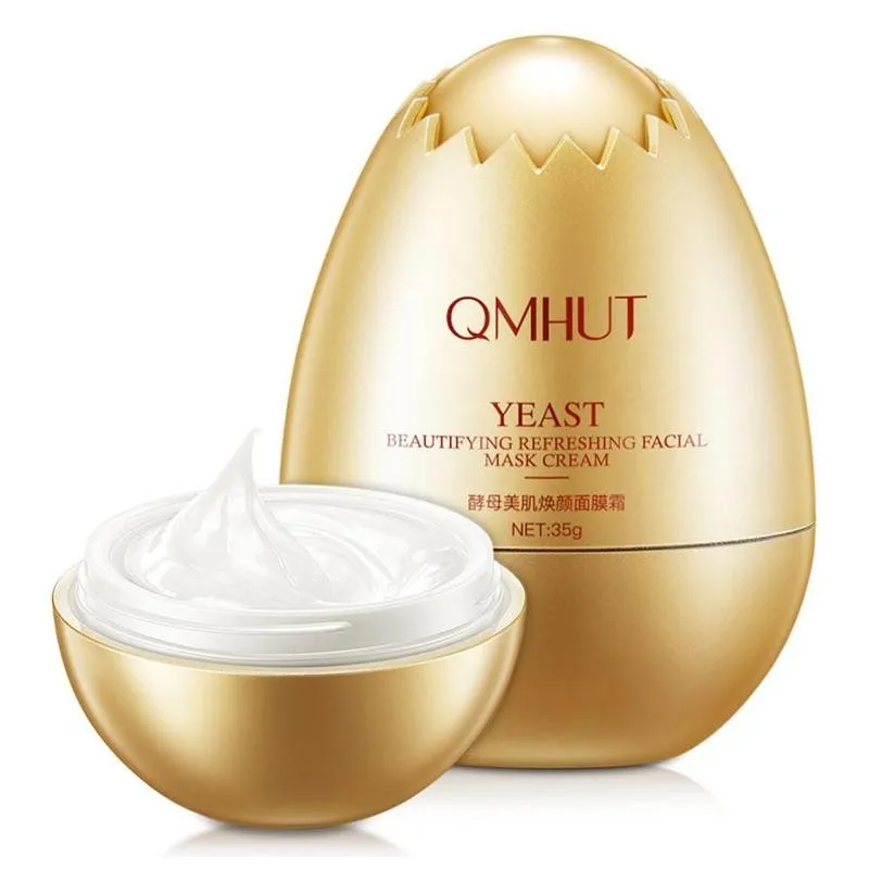 Egg маска укрепляющий Осветляющий увлажняющий дрожжи Красота кожи крем для лица