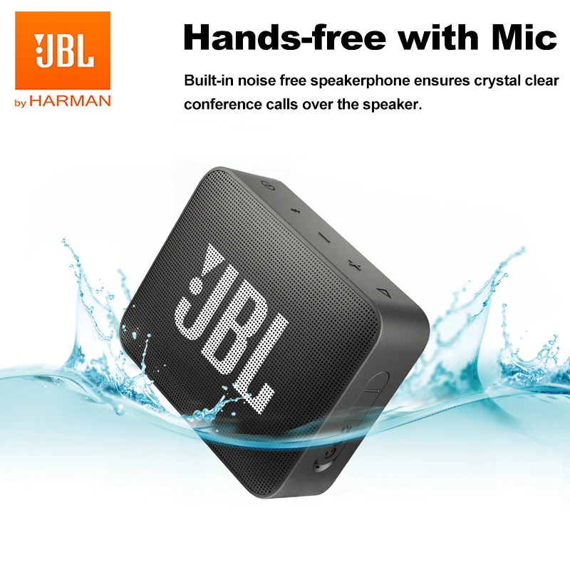 

JBL GO2/GO3 Wireless Bluetooth Speaker Portable IPX7 Waterproof Outdoor Sports Bluetooth Speakers Rechargeable Battery With Mic