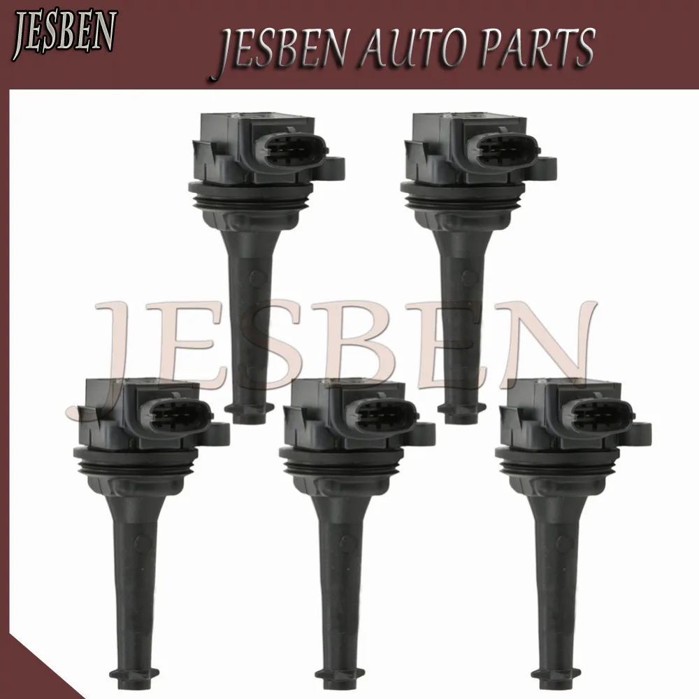 5 шт./лот 30713416 катушка зажигания подходит для Volvo C70 S60 S70 S80 V70 XC90 2 0 3 4 T5 1996 2012 NO #0221604008