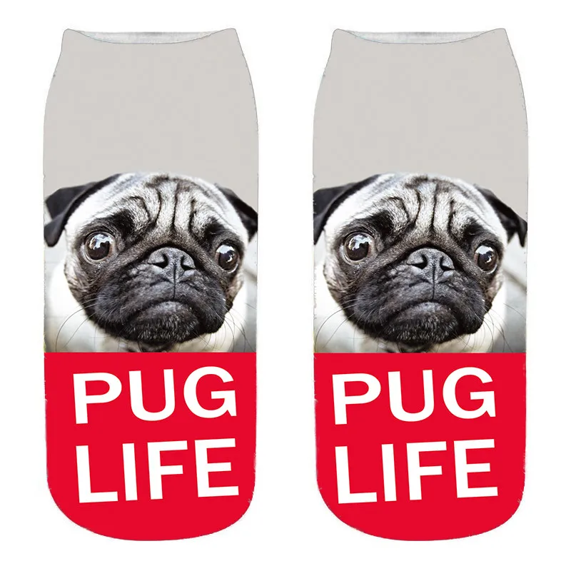 Новинка 3D женские зимние носки милые Мультяшные забавные мультяшные Животные