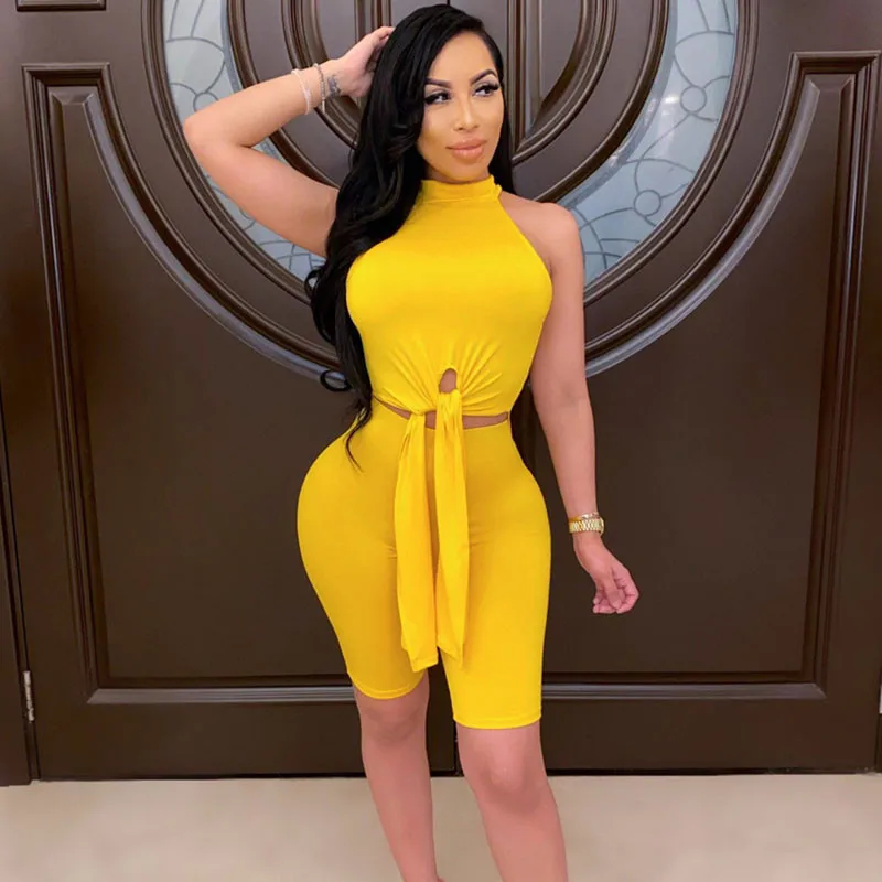 Doyerl Женский комплект из двух предметов цветочный сетчатый топ и шорты с вырезами