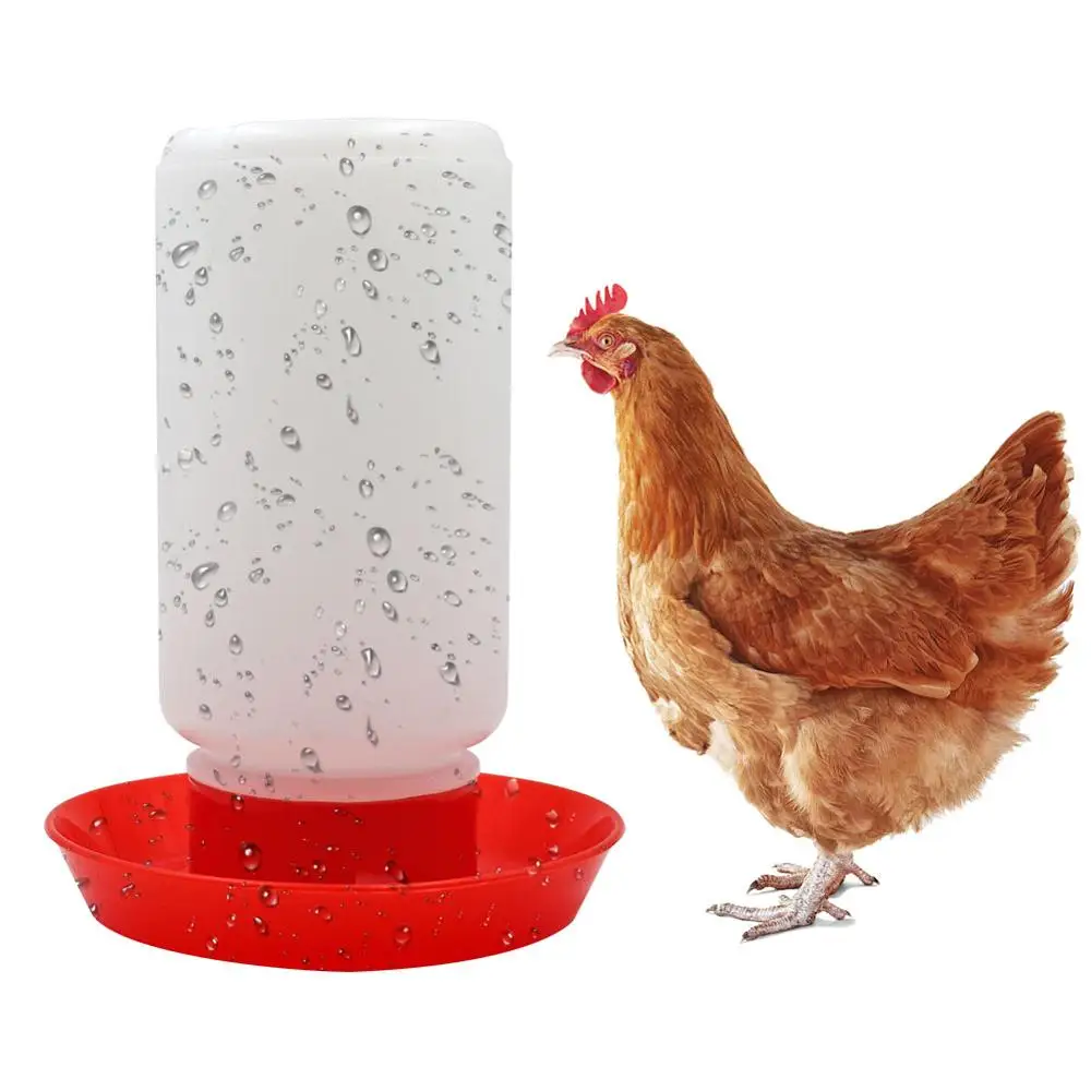 Кормушка поилка для птиц прочная цыплят 1 л кормушка воды фермы птицы | Дом и сад