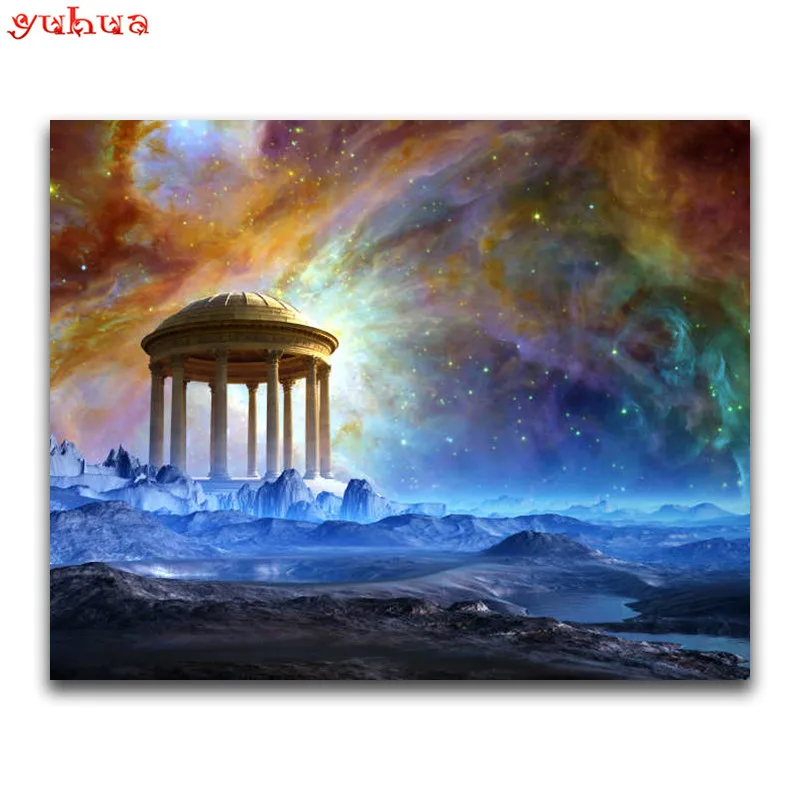 Полноформатная круглая Алмазная мозаика красочное искусство 5D алмазная