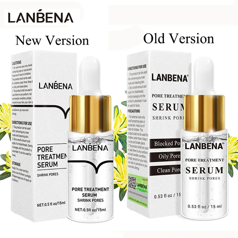 

LANBENA Pore Shrinking Serum Essence Treatment Relieve Dryness Oil-Control Firming Moisturizing Smooth Mask Skin Care Cosmetics