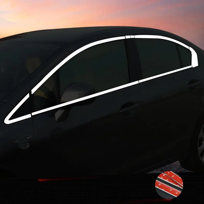 Модифицированное внешнее окно Automovil Автомобильная декоративная наклейка полоса