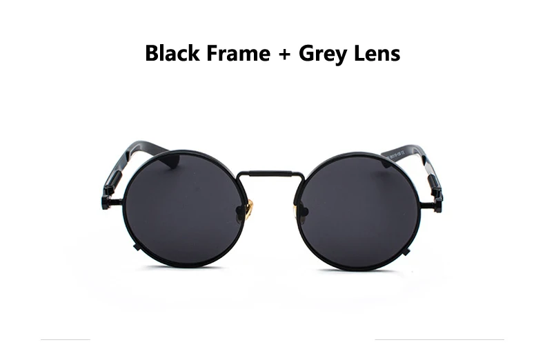Oculos de sol feminino женские красные очки круглые стимпанк металлические пружины Поляризованные солнечные ретро-очки мужские uv400 Высокое качество