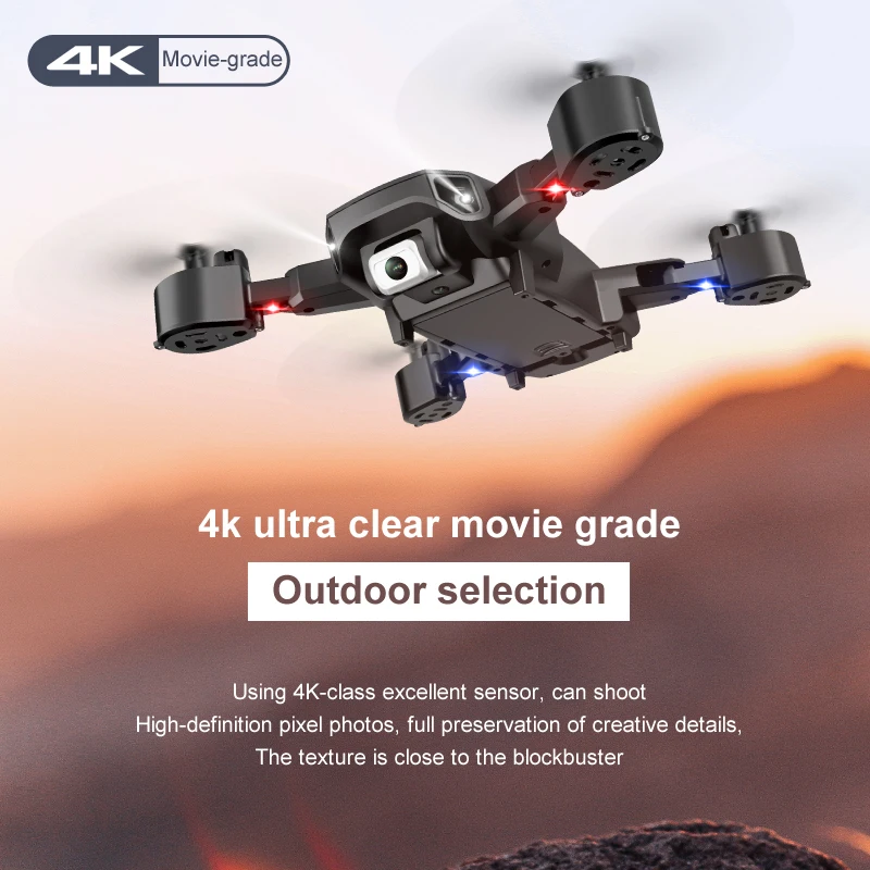

Дрон HDRC S600, Новый мини-Дрон 4K с двумя объективами, складной комплект, высокое разрешение, Квадрокоптер игрушки в подарок на день рождения