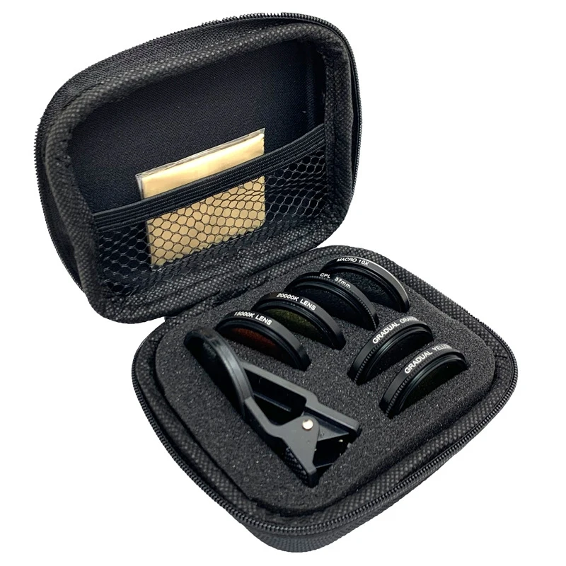 

AqUariUm Lens Fish Tank Phone Camera Lens Filter 6 in 1 Macro Lens Yellow Lens Filter Coral Reef AqUariUm Photography