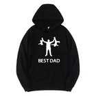 Толстовка Best Dad Ever для мужчин и женщин, Забавный дизайн, графический рисунок на День отца, новинка, уличная одежда, худи унисекс, свободная толстовка с Кулиской