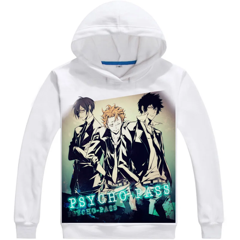 Psycho-Pass Kougami Shin'ya Косплей толстовки с принтом Tsunemori Akane аниме мужские капюшоном