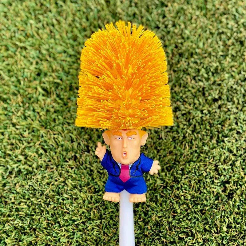 Новинка Лидер продаж 1 шт. унитаз Дональд Трамп щетка забавный подарок-кляп