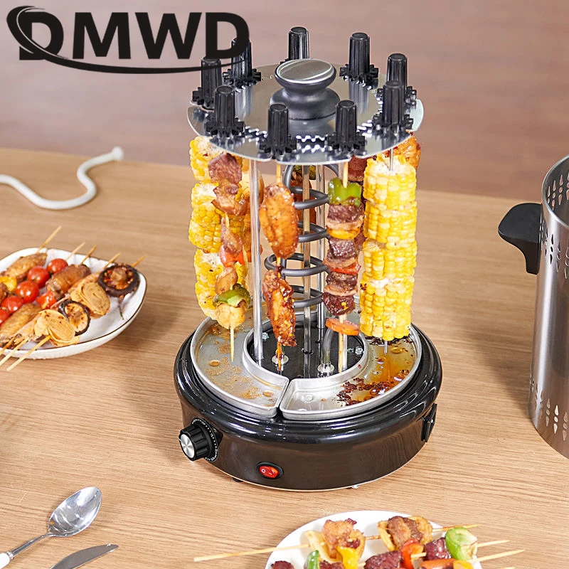 DMWD автоматическая барбекю машина Электрический гриль маленький домашний не