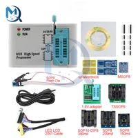 high speed usb spi programmer kit 25812pcs adapters expand board support 24 25 93 eeprom 25 flash bios chip full set
