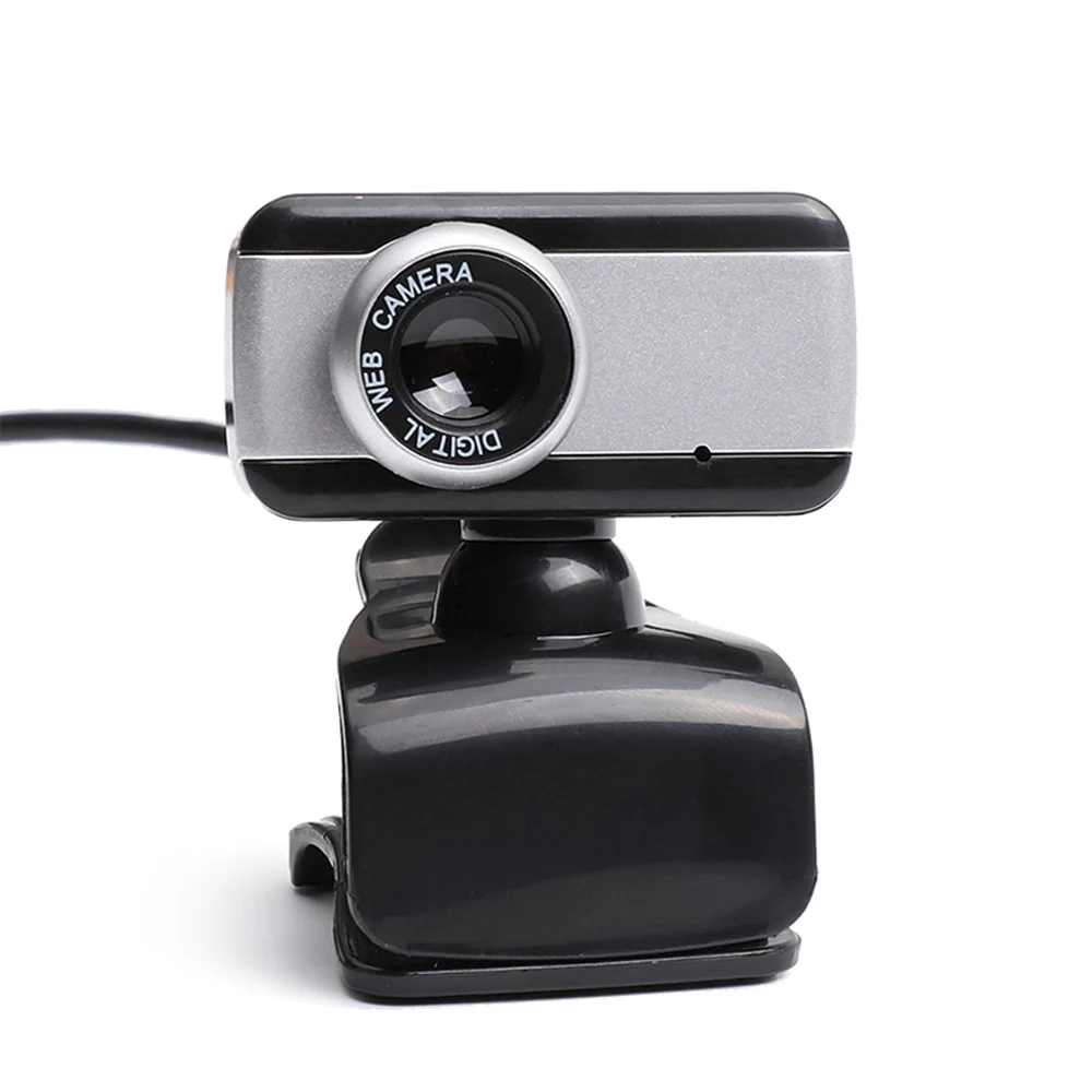 Webcam HD 16M Megapixels USB Camera Mini Web Camera for Laptop Desktop Notebook with Clip Built-in Noise Reduction Microphone
