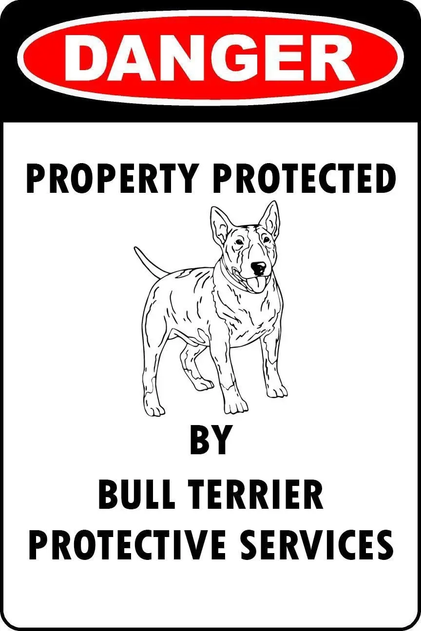 

Bull Terrier, Постер только для парктроника, Забавный художественный декор, винтажные алюминиевые ретро металлические жестяные декоративные зна...