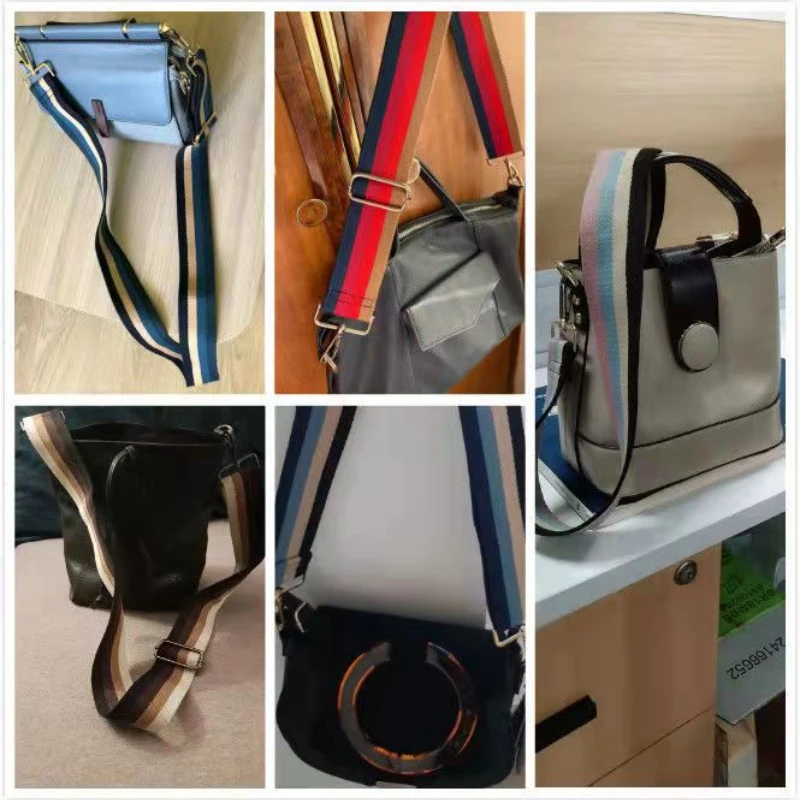 MEDADA Nylon Strap  Bag Color  Handbags Wide 5.0Cm Accessory Handles  Adjustable Belt For Bag 130CM