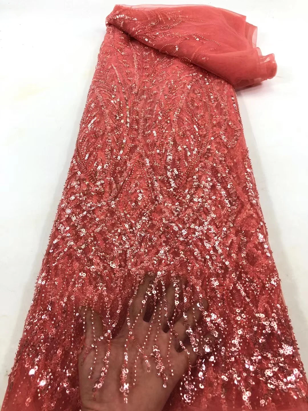 Изысканные красивые бусины + вышивка блестками африканская кружевная ткань