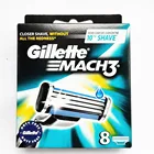 Сменные лезвия для бритвы Gillette Mach 3, 8 шт.упаковка