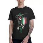 Мужские туфли итальянский Рыцарь Футболка уличная с флагом Италии футболка в Европейском стиле, светящиеся в темноте, для подростков с коротким рукавом в стиле хип-хоп Футболка Homme хлопок футболки, топы, одежда