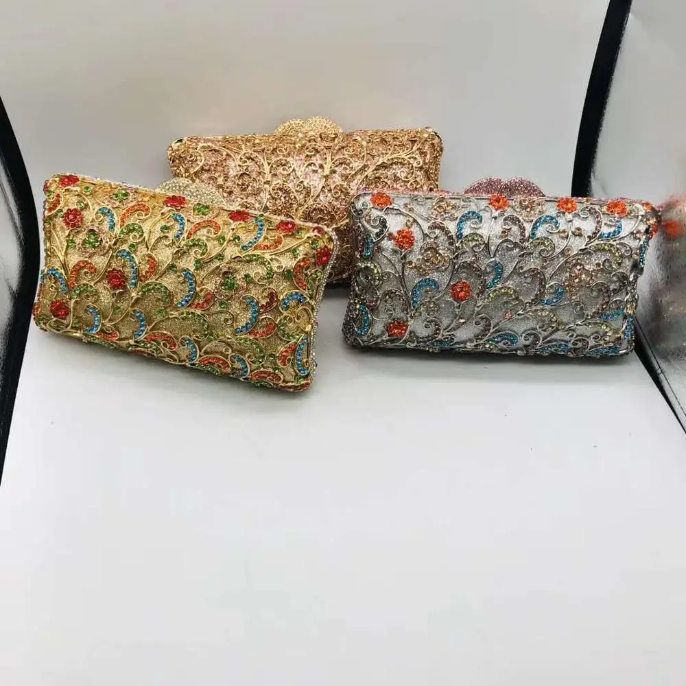 

Dazzling Women Crystal Evening Metal Clutches Purses-and-handbags In Women's Totes Handmade Women Handbags Elegant Party Purses