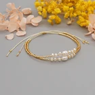 Go2boho Miyuki тонкие браслеты для девушек, браслет с пресноводным жемчугом для женщин, ювелирные изделия, Bijoux Femme, регулируемые простые браслеты, подарок