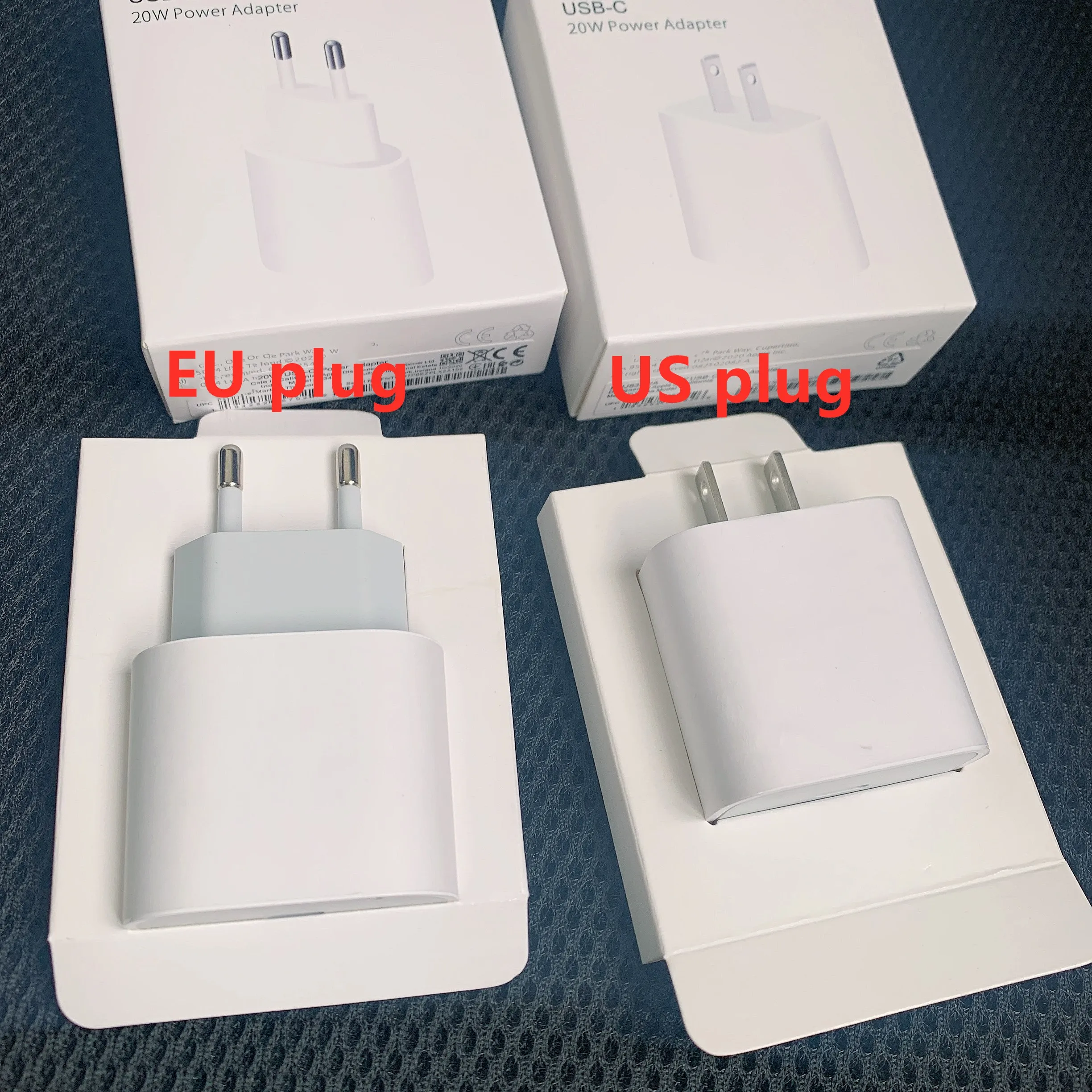 10 шт./оригинальное зарядное устройство 20 Вт для iPhone 12 адаптер USB C быстрое PD