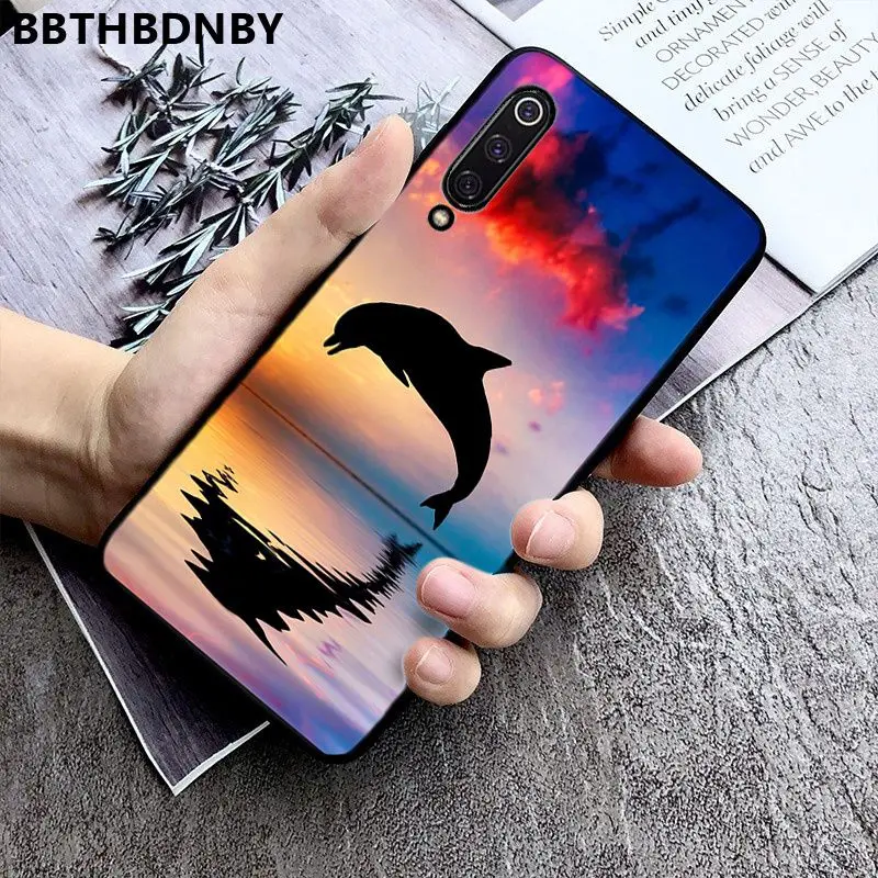 Phone Case Dolphin Novelty Fundas Cover for Xiaomi 8 9 se Redmi 6 6pro 6A 4X 7 note 5 | Мобильные телефоны и аксессуары
