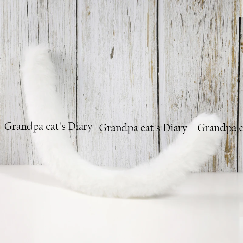 Новинка ручная работа кошачий хвост аниме косплей реквизит плюш размер розовый