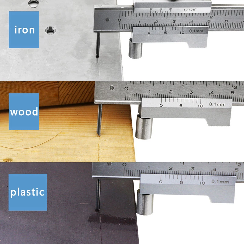 

0-200mm Parallel Ruler Crossed Caliper Stainless Steel Marking Crossed Vernier Ruler