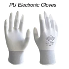 120 пар антистатические перчатки ESD электронные рабочие перчатки с полиуретановым покрытием пальцами антискользящие для защиты пальцев