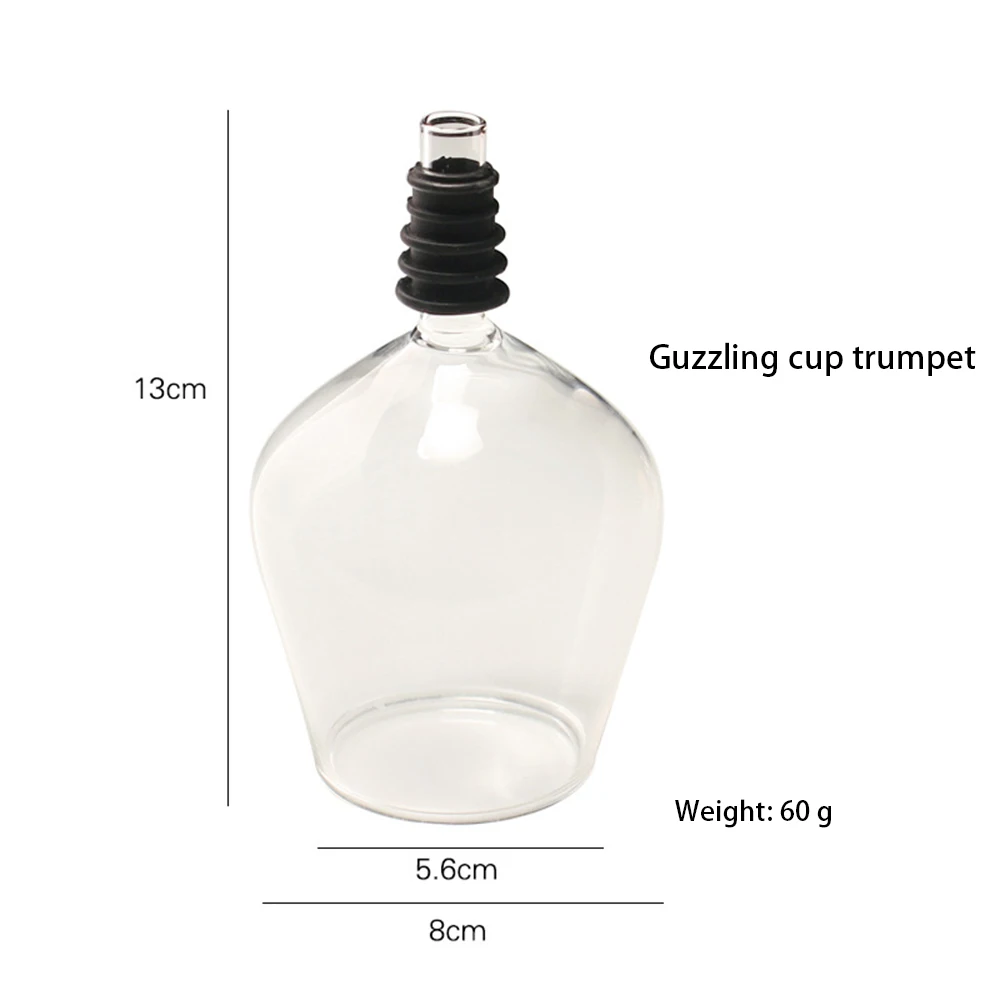 

1pcs Creative Red Wine Champagne Glass Cup with Silicone Seal Drink Directly from Bottle Party Bar Tool Crystal Glass Cup