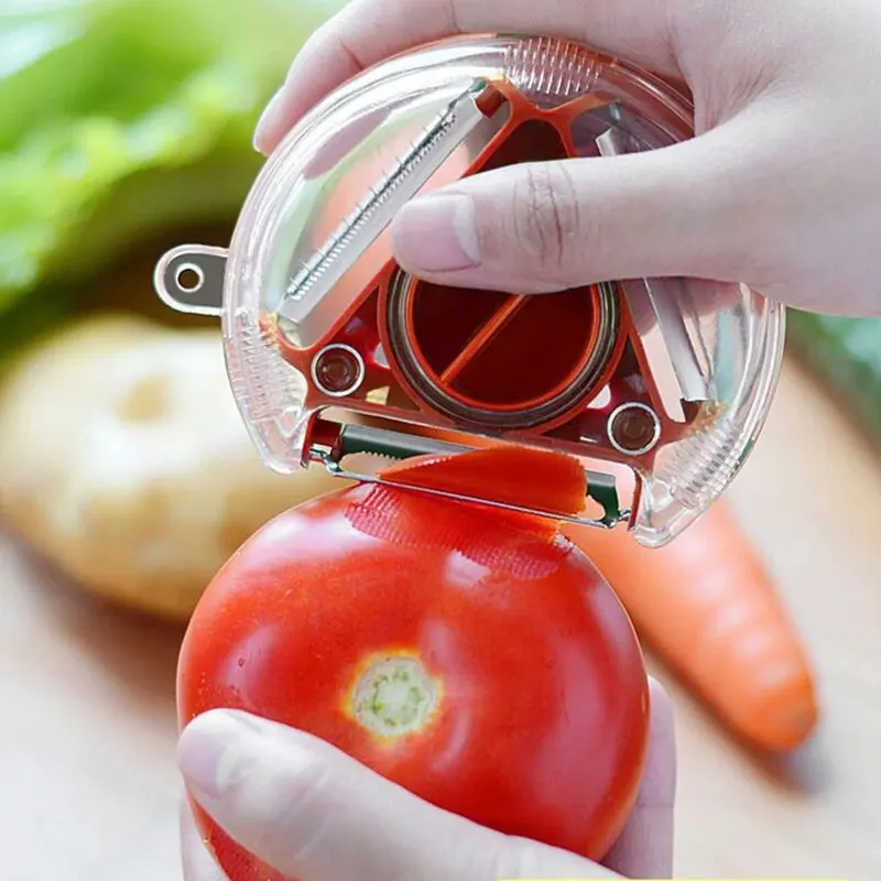 

New Magic Trio Peeler Set Slicer Stainless Steel Peeler Shredder Julienne Cutter Multi Peel Blade Zesters Grater Kitchen Tool