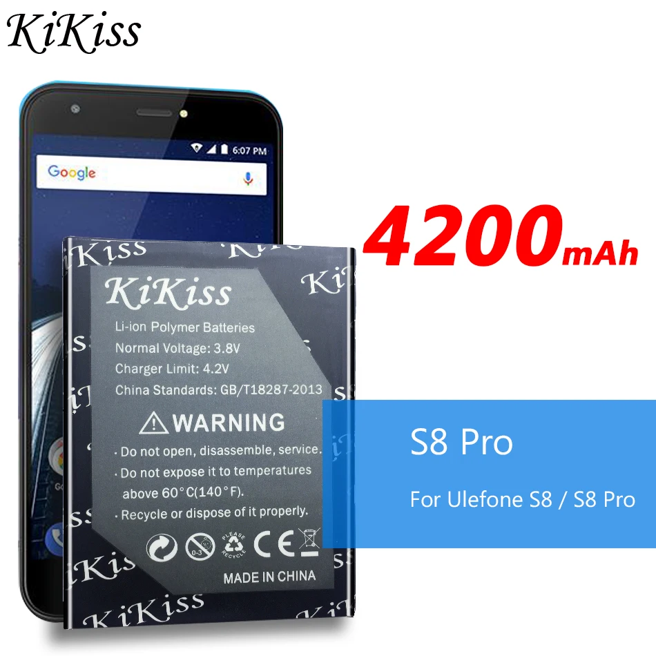 4200 мА/ч мобильный телефон Батарея для Ulefone S8 / Pro 5 3 дюймов MTK6737 MTK6580 + номер