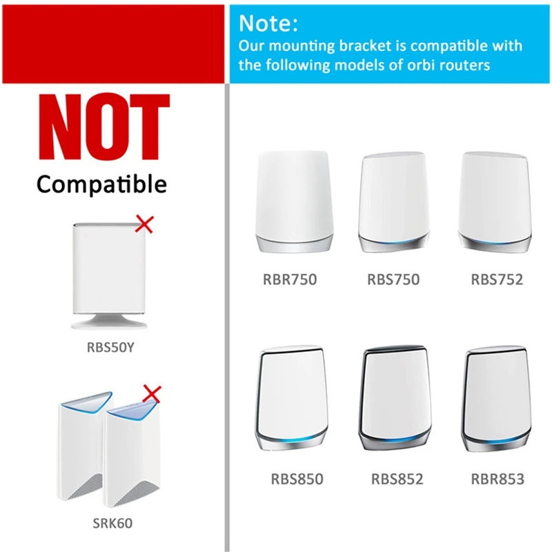 Metal Wall Mount Holder For Orbi Whole Home Tri-Band Mesh Wifi 6 System/Orbi Ultra(RBK850/RBK852/RBK853/RBS750) | Электроника
