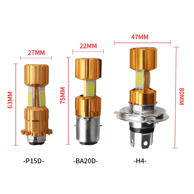 Новый светодиодный Автомобиль Мотоцикл головной светильник лампочка H4 (Подол