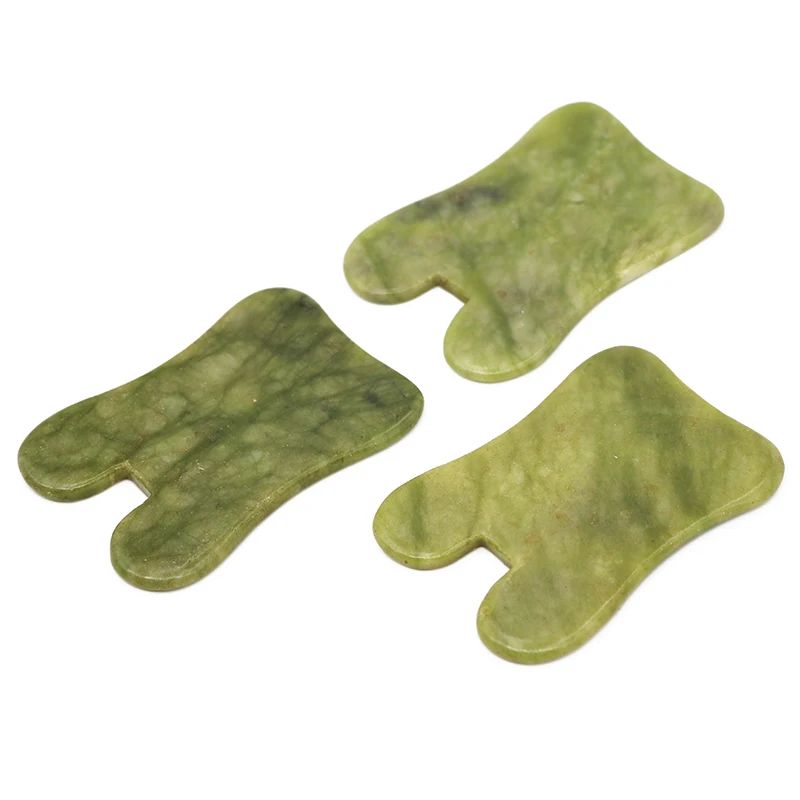 Роликовый массажер для лица плата Темный нефрит камень похудения уход за кожей