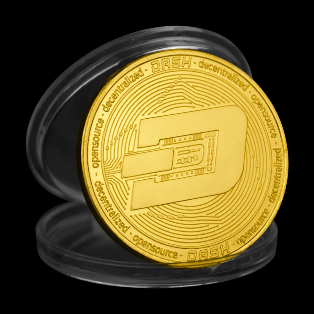 DASH Coin криптовалюта коллекционная Подарочная монета для криптовалюты