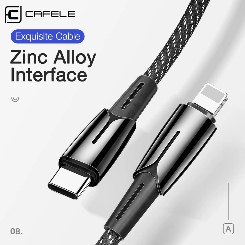 Кабель Cafele USB Type C для Lightning QC 3 0 быстрая зарядка PD кабель iPhone 11 Pro Max X XS MAX XR 8 7 PLUS