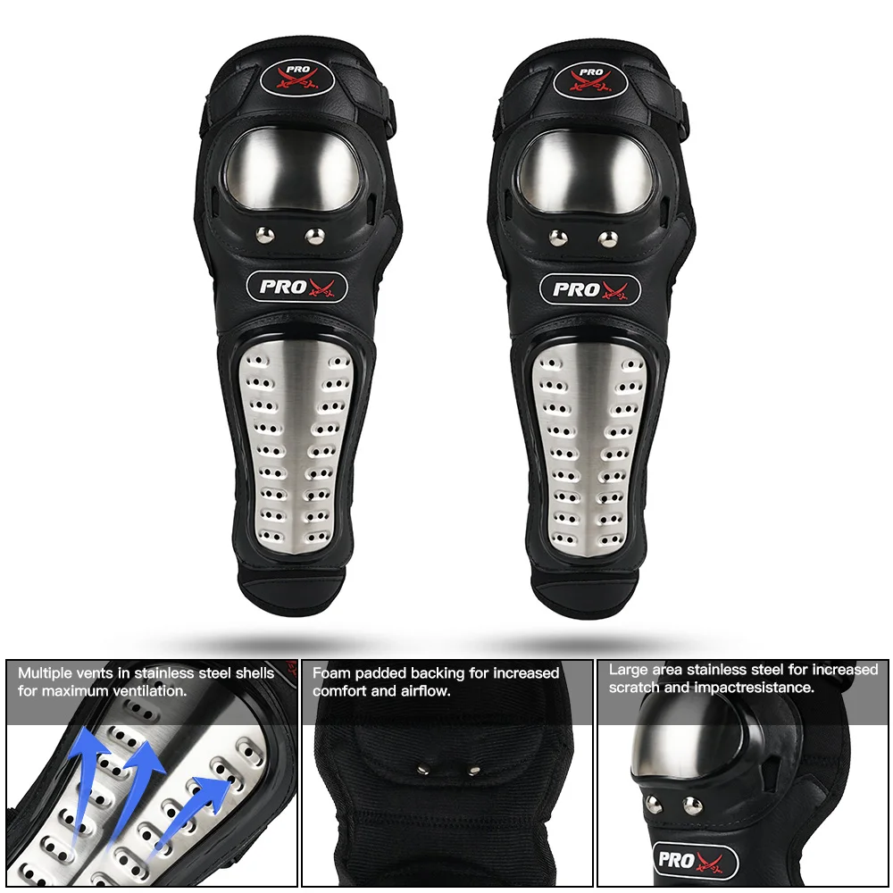 2 шт. Защитные Колени для мотоцикла из нержавеющей стали|Защитные наколенники