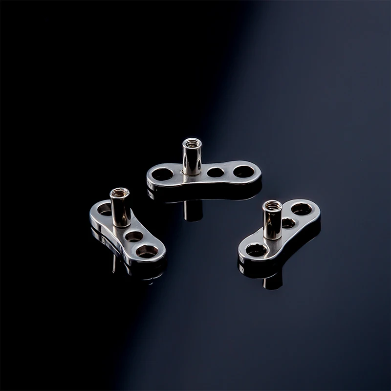 

1pc Stainless Steel Dermal Anchor Skin Diver Base Surface Piercing Micro Retainers Hide-it Implants for women Body Jewelry 16G
