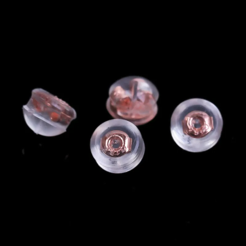 DoreenBeads резиновые серьги столбы и задние в виде цветов булавки безопасные