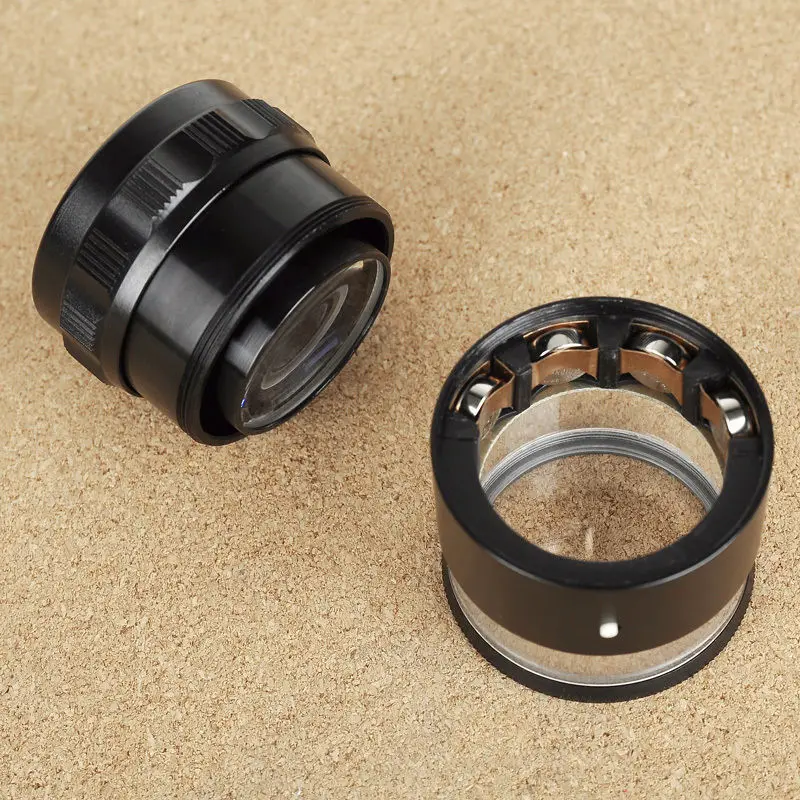 Портативная 10х светодиодная Лупа с подсветкой оптическое стекло линза лупа