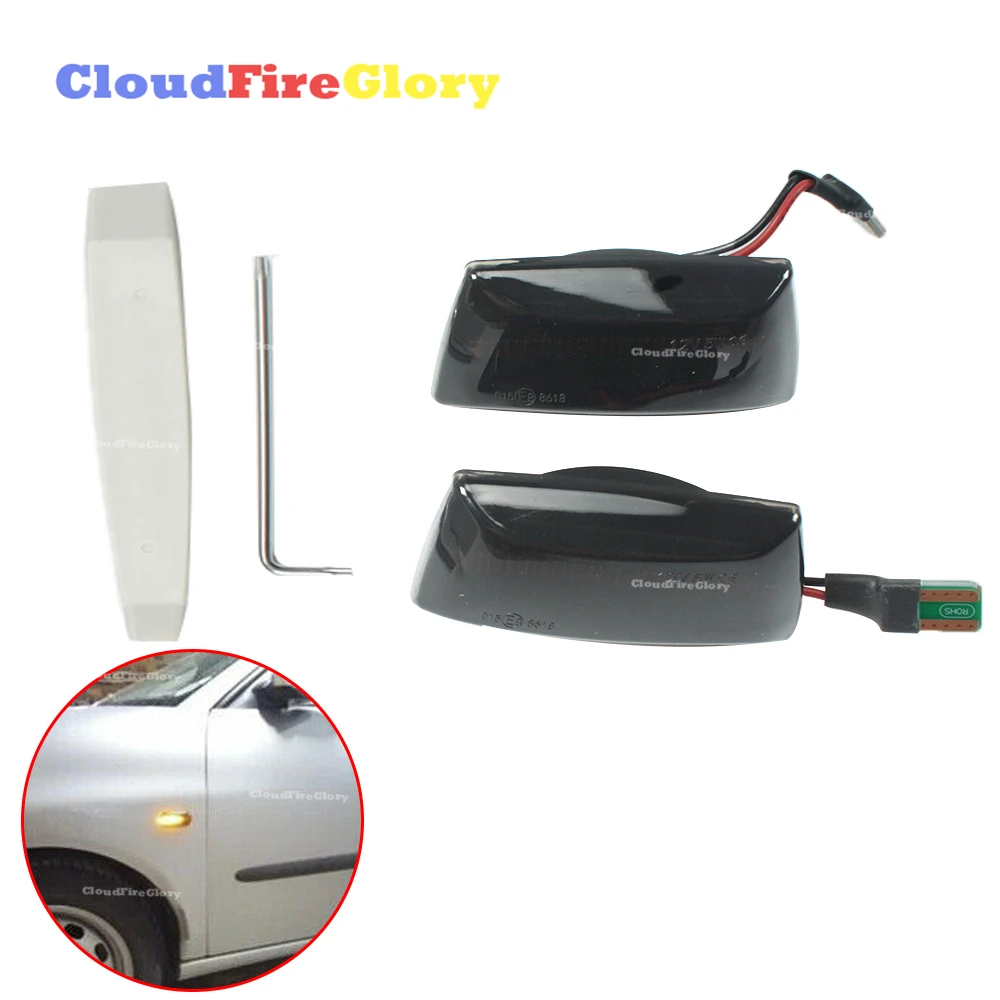 

CloudFireGlory For OPEL Astra H Zafira B Dynamic Smoked Side Indicator LED Repeater Light